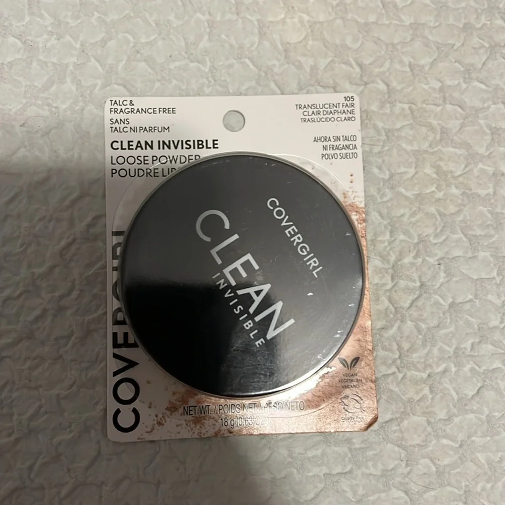 NWT Covergirl Clean Loose Powder 105 Translucent Fair